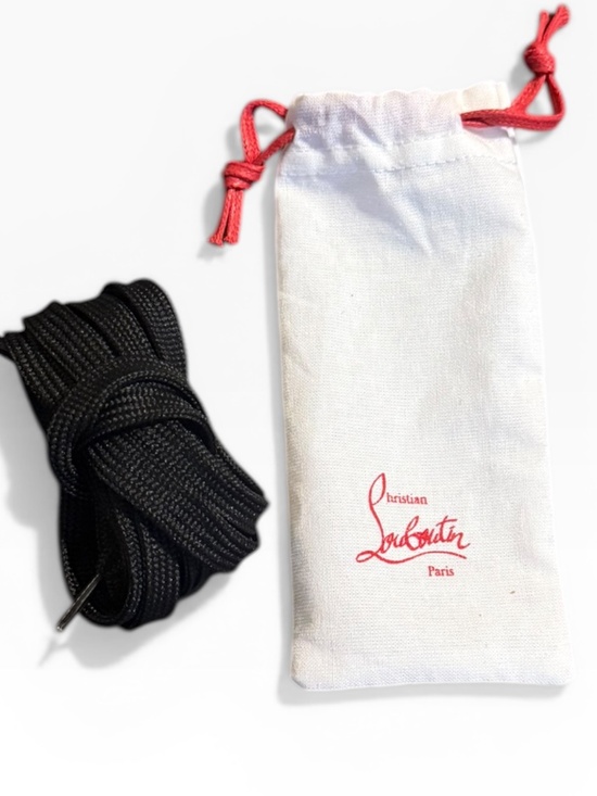 Christian Louboutin Accessories - Christian Louboutin Shoe Laces Pair Dust Bag Black New